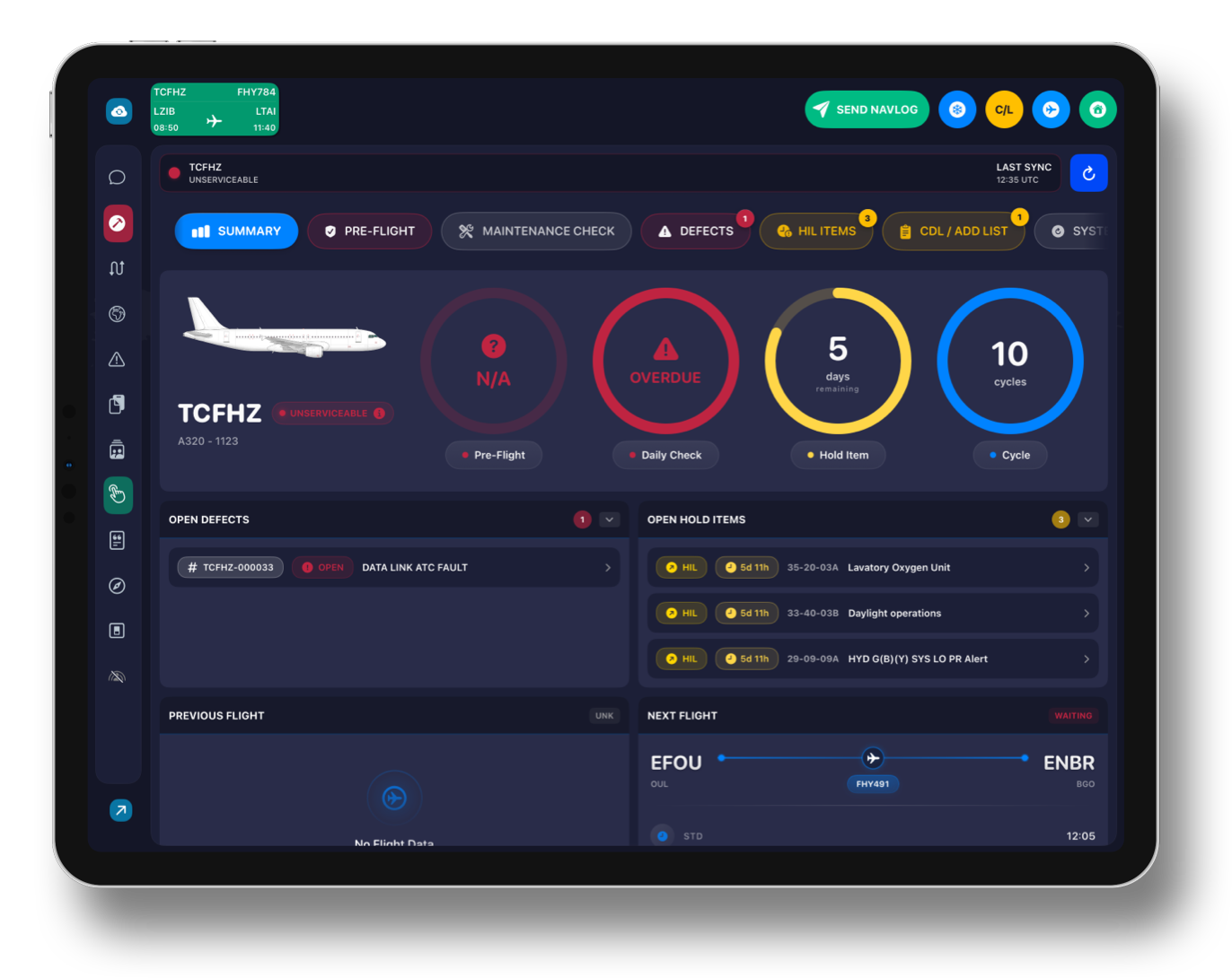 OnETL — Electronic Technical Log